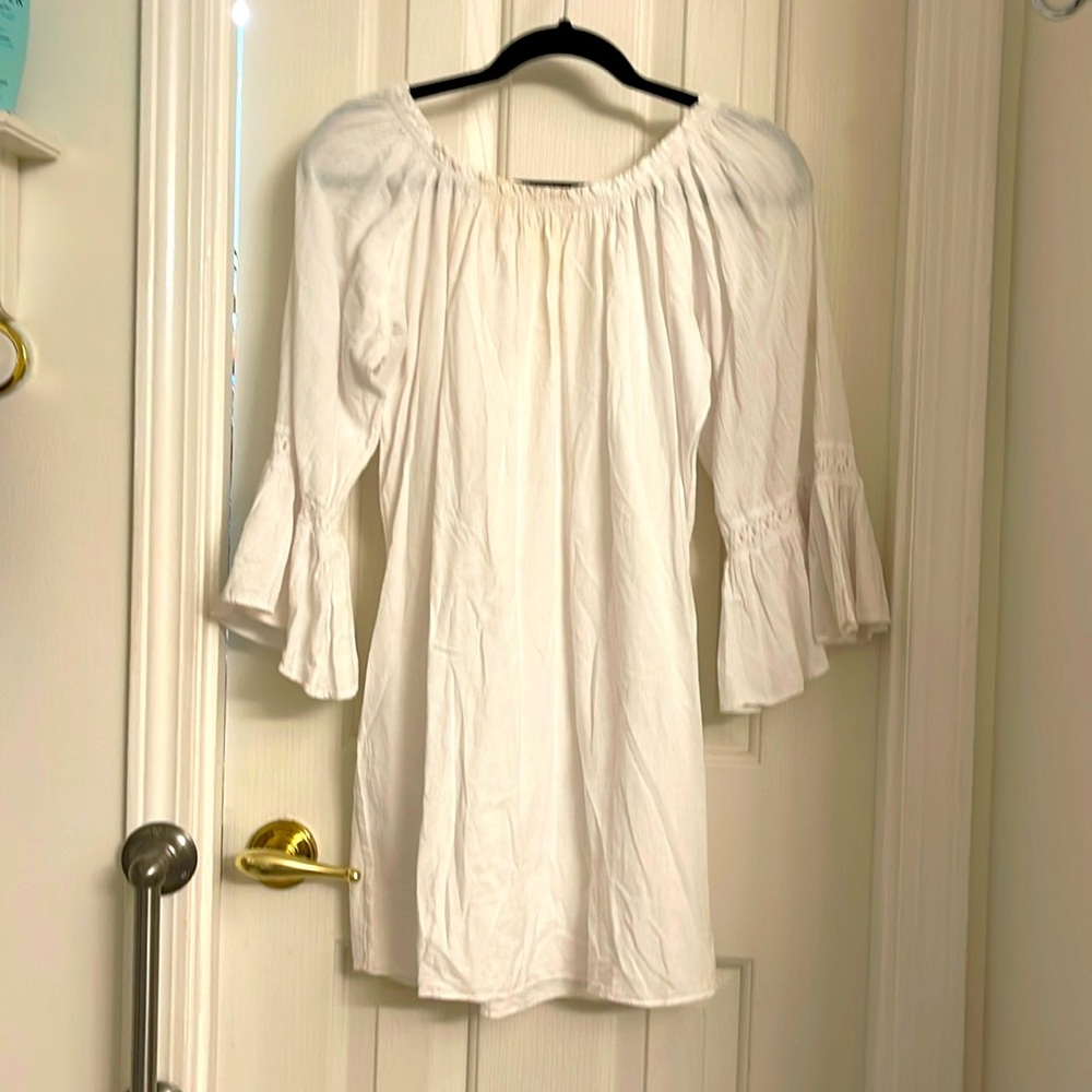 Women white long blouse